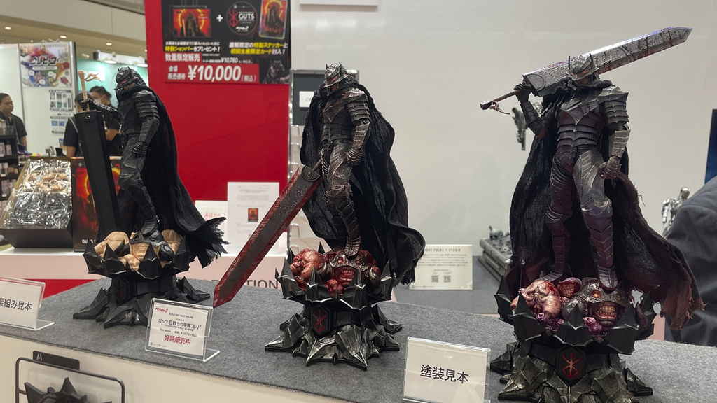 シリーズ第一弾の『ベルセルク』ガッツ展示画像