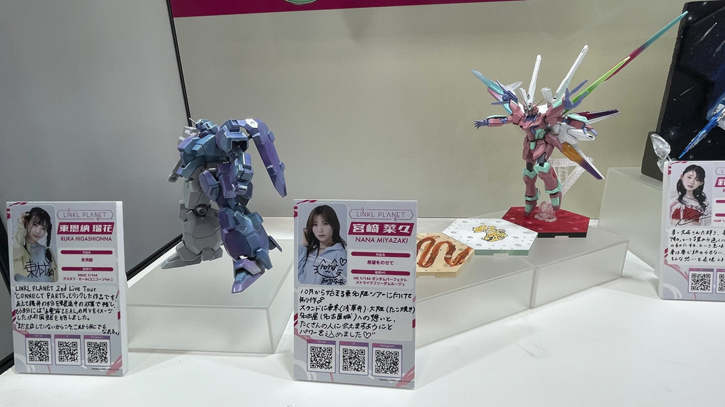 『LINKL PLANET』のメンバーが制作したガンプラ展示①