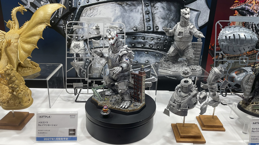 Re:イマジネーションシリーズよりメカゴジラの塗装済みサンプルも展示画像